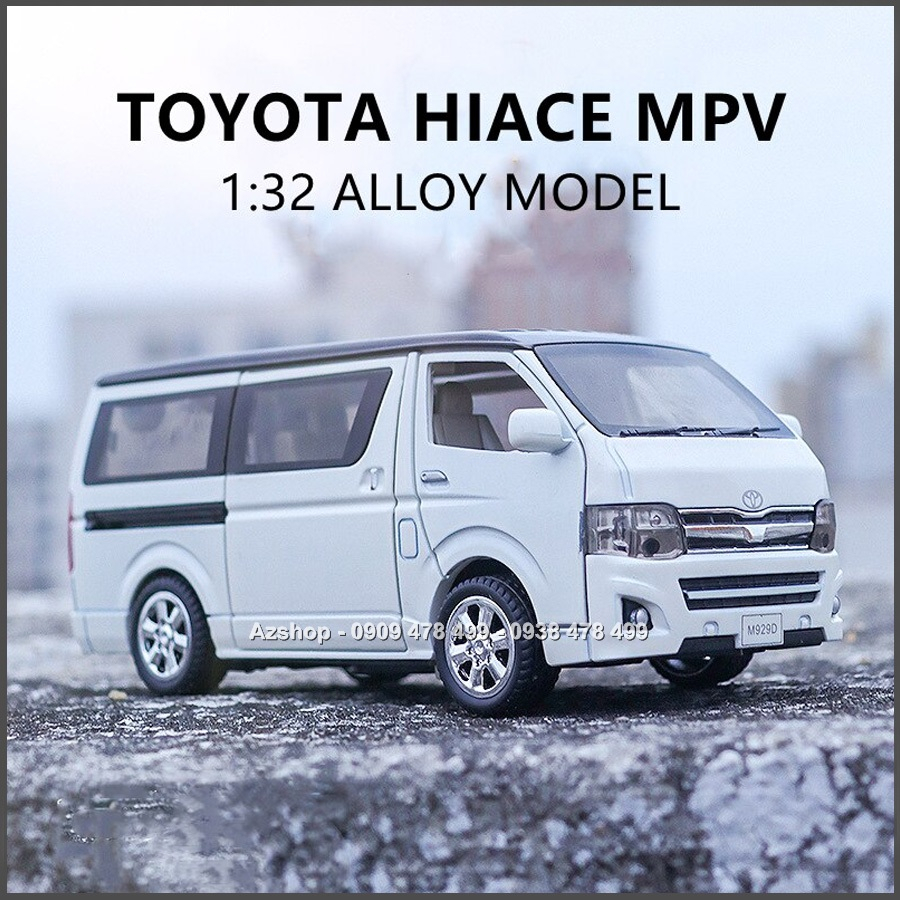Mô Hình Kim Loại Xe Du Lịch Hiacce Tỉ Lệ 1:32 – Mở 4 Cửa - 9884.3