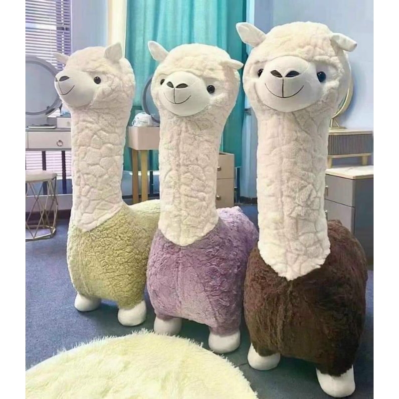 Ghế lông cừu Alpaca dễ thương cho trẻ em