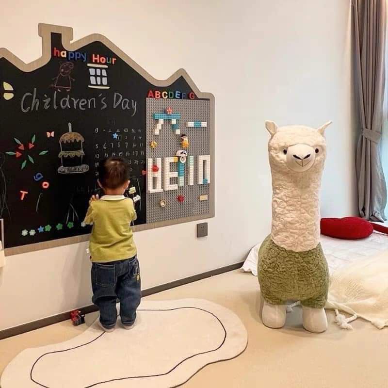 Ghế lông cừu Alpaca dễ thương cho trẻ em