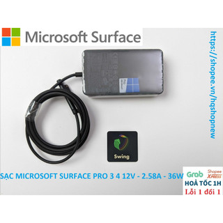 ⚡️ SẠC MICROSOFT SURFACE PRO 3 4 12V - 2.58A - 36W