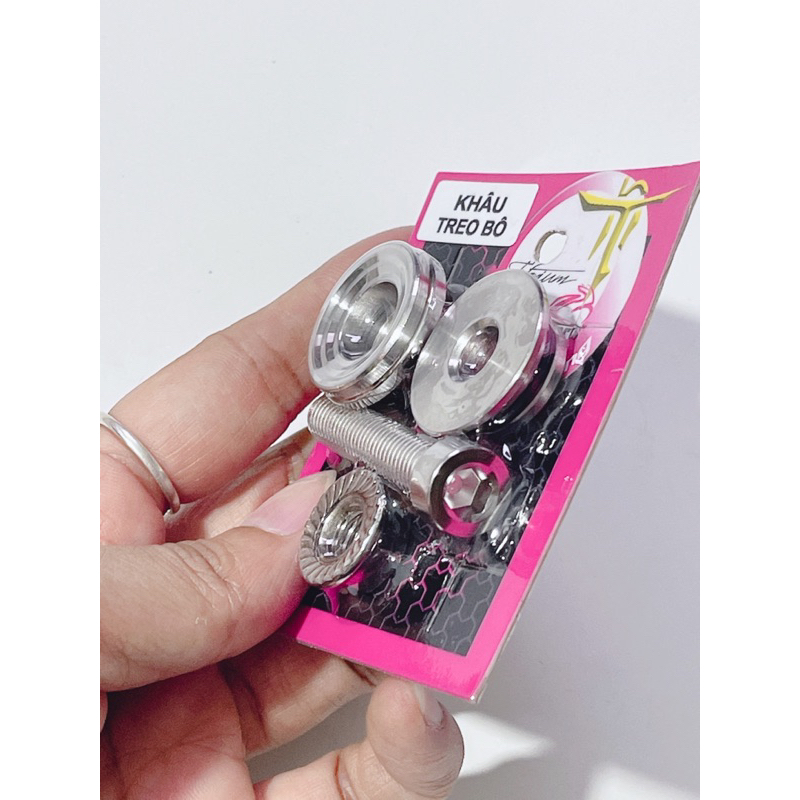 Khâu treo pô Inox 304 lắp cho Dream Wave Fuled… khâu treo pô mẫu V2