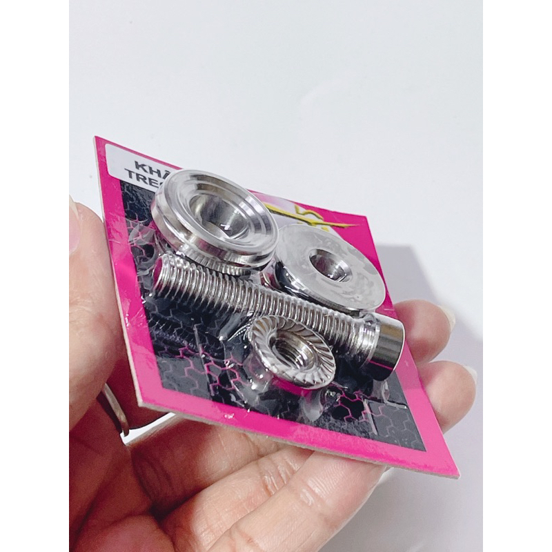 Khâu treo pô Inox 304 lắp cho Dream Wave Fuled… khâu treo pô mẫu V2