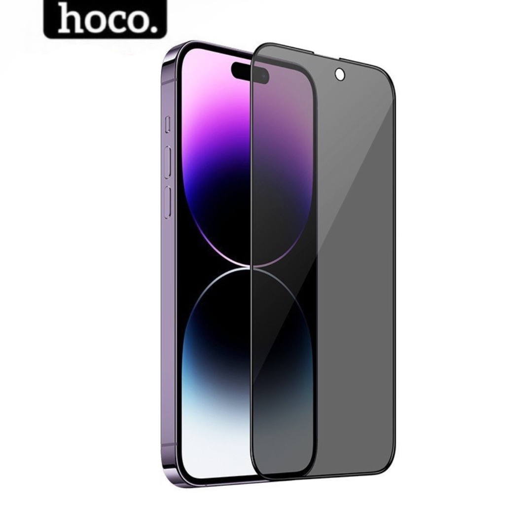 Kính cường lực chống nhìn trộm 4k iphone chính hãng Hoco cao cấp độ nét cao dùng cho ip 15 14 13 12 11 xsmax ..