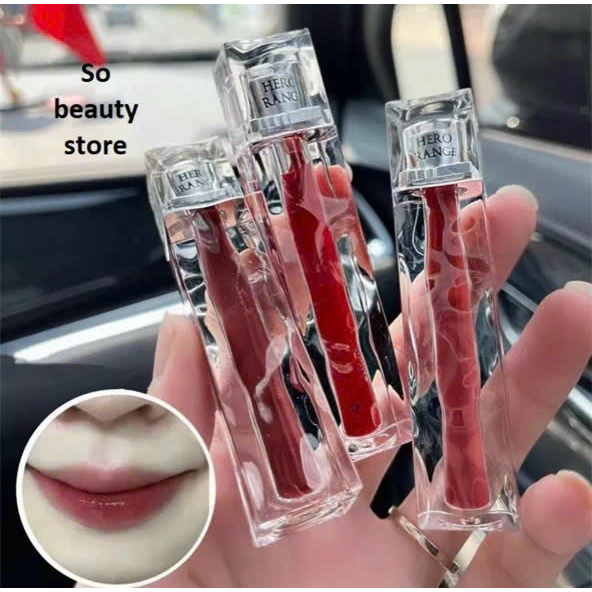 Son kem bóng trong suốt HERORANGE Mirror Light Lip Glaze mướt môi TCN