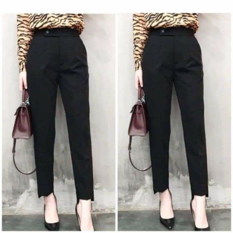 Quần Baggy nữ gấu lệch cạp lệch