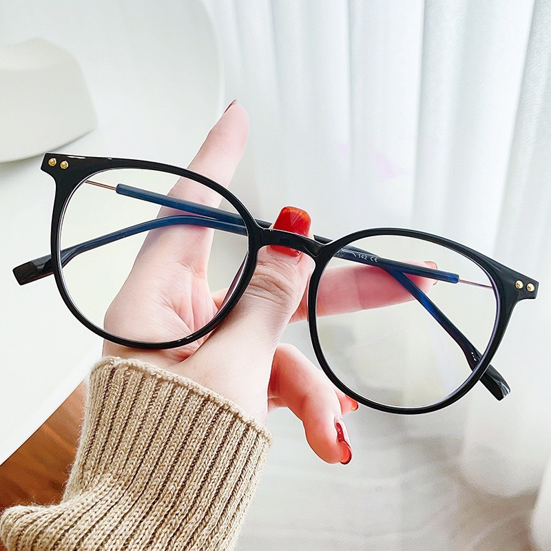 Gọng kính tròn bầu chống ánh sáng xanh - Kính mắt thời trang nhiều màu sắc KIHUEYEWEAR 83079