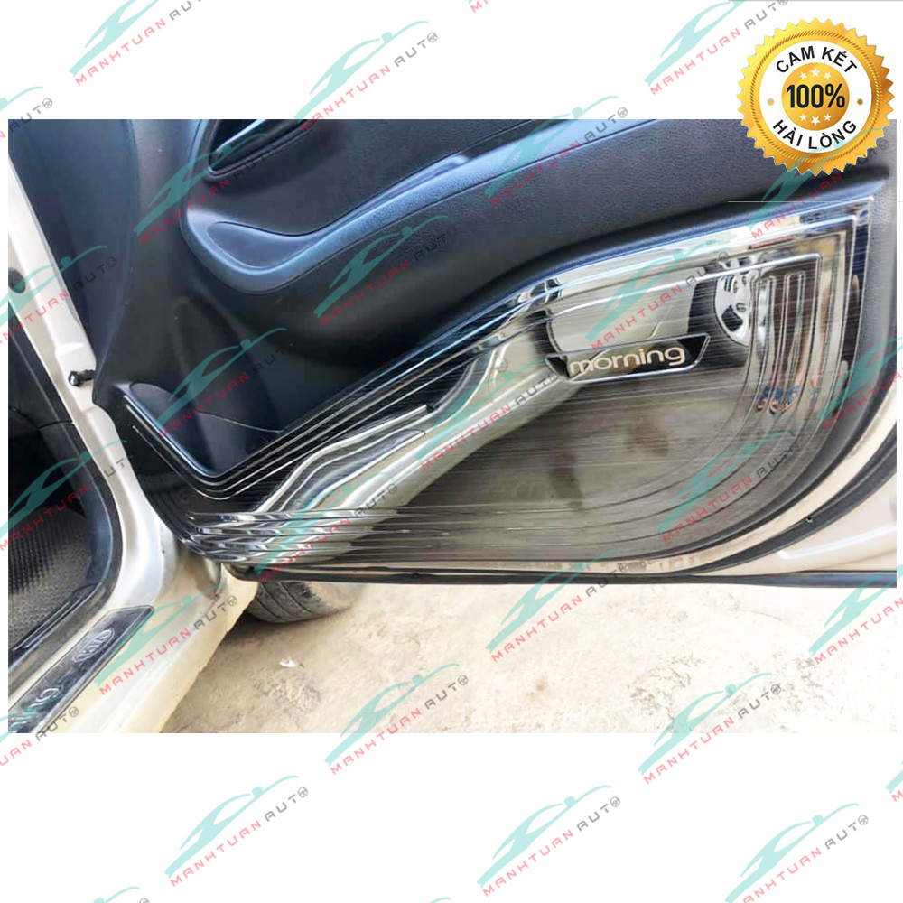 Ốp Tapli cánh cửa xe KIA Morning 2012- 2020 chất liệu Titan cao cấp