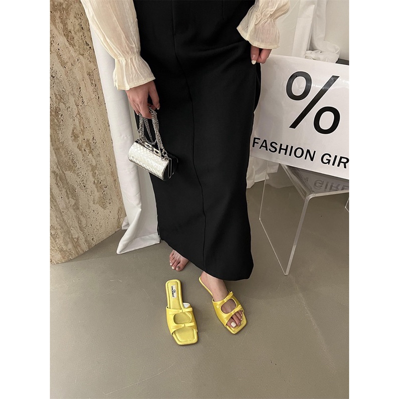 Dép phối 2 nơ tiểu thư xinh xắn