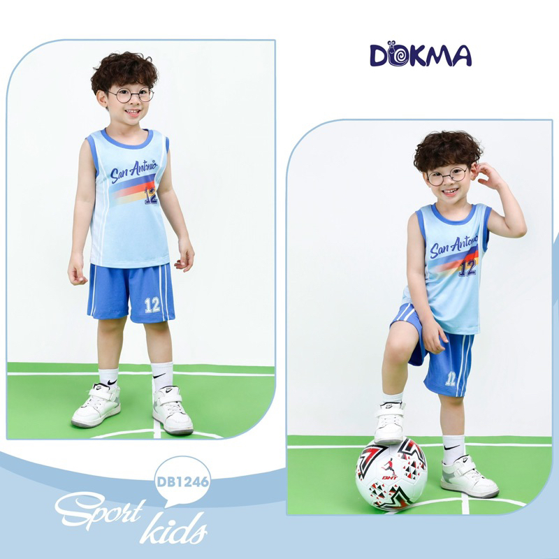 DOKMA - Bộ ba lỗ vải thông hơi mát cho bé 3-7y