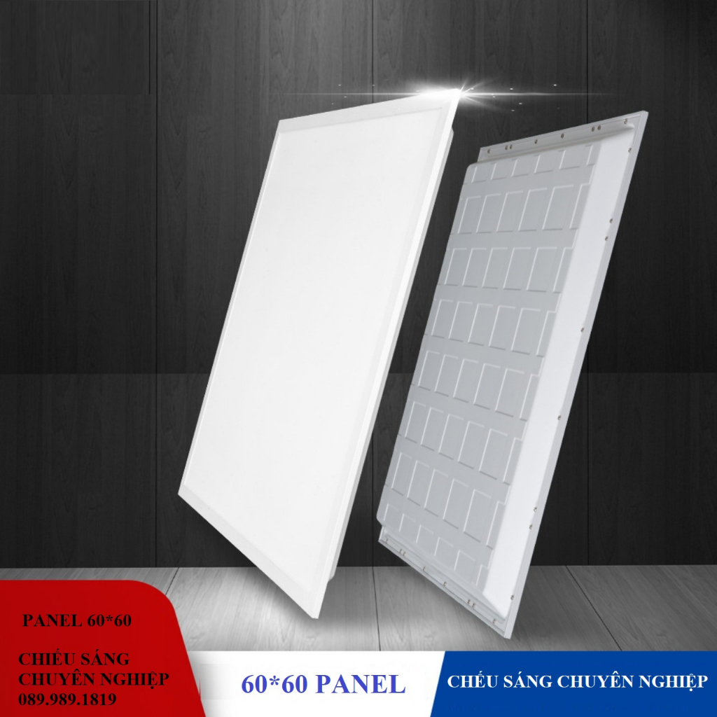 Đèn panel vuông ốp trần văn phòng 600x600 48w Supervilighting PANEL600600 cho trần thạch cao văn phòng quán BH 24 tháng