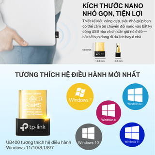 [Hỏa Tốc] Bộ Chuyển Đổi Bluetooth TP-Link UB400 USB Nano Bluetooth 4.0