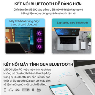[Bluetooth 5.3 Tốc Độ Cao] Bộ Chuyển Đổi Bluetooth TP-Link UB500 / UB500 Plus USB Bluetooth 5.3