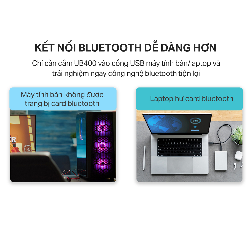 [Hỏa Tốc] Bộ Chuyển Đổi Bluetooth TP-Link UB400 USB Nano Bluetooth 4.0