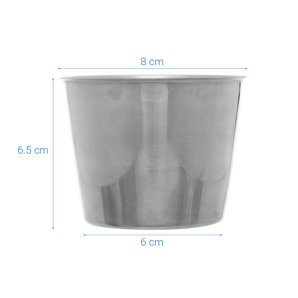 Ly Làm Đá, Ly Đá Chất Liệu Inox 403 Kích Thước 8cm, Sạch Sáng Bóng An Toàn Cho Sức Khỏe.