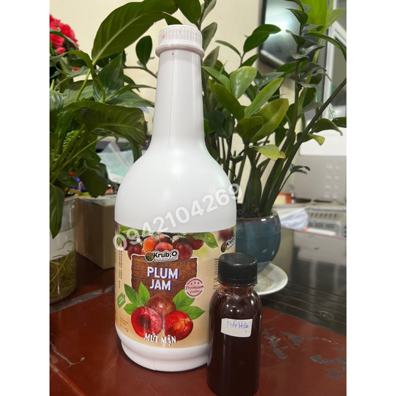 HOTTREND 2023- Mứt Sốt Mận KRUBO chai 120ml LÀM TRÀ MẬN HẠT SEN NGON NUỐT LƯỠI - Tặng công thức- tổng kho nguyên liêuj
