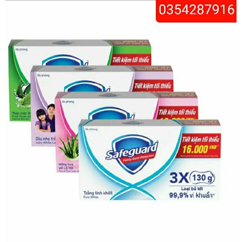 (Combo 5 Lốc) Xà bông SAFEGUARD 125g ( 1 lốc = 3 bánh)