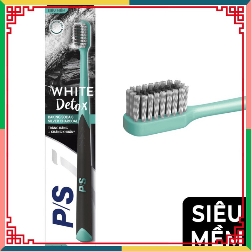 Bàn Chải P/S Detox Trắng Sáng Siêu Mềm