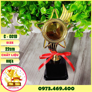 Cúp Bóng Đá Lưu Niệm Cup Thể Thao Huy Chương Vàng Bạc Pha Lê Cờ Lưu Niệm C001