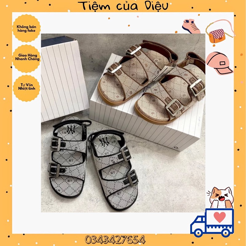 Dép MLB Chính hãng - Dép MLB Sandals Jacquard Diamond Monogram