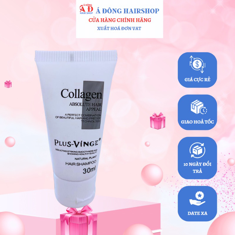 DẦU GỘI PLUS VINGE SIÊU MƯỢT HƯƠNG NƯỚC HOA GIẢM RỤNG TUÝP MINI 30ML