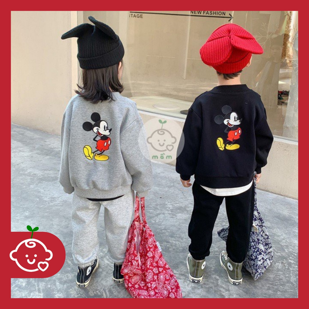 Áo nỉ Mickey kéo khoá