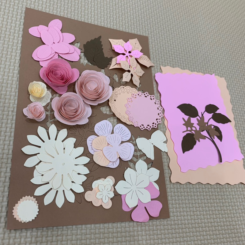 Túi hoa giấy cắt sẵn