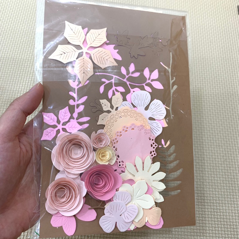 Túi hoa giấy cắt sẵn