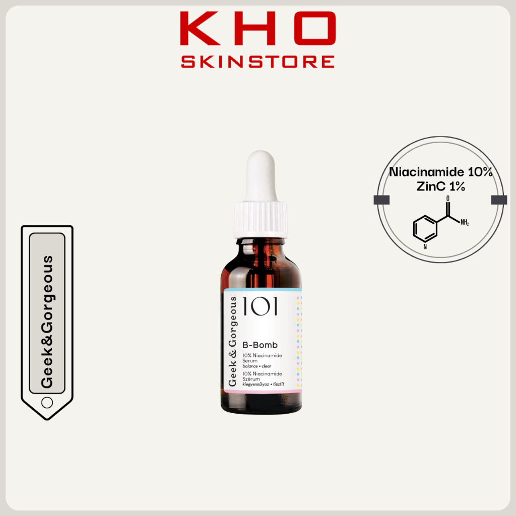 Geek&Gorgeous tinh chất 10% Niacinamide - Zinc PCA B-Bomb