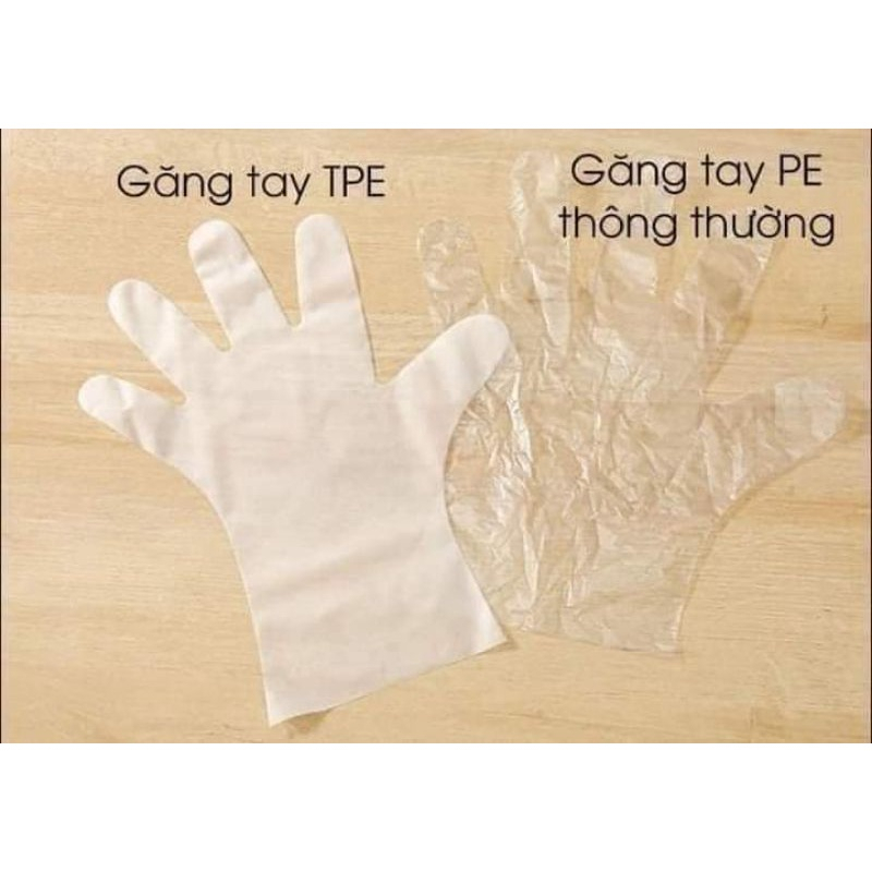 Hộp 100 Găng Tay Làm Bếp Siêu Dai Victoria Bay, Chất Liệu TPE Không Mùi, Găng Tay Siêu Dai