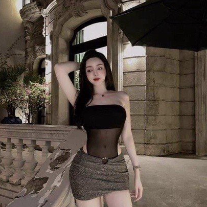 Áo ống bodysuit phối lưới, áo liền thân ôm body cực sexy- Ringu shop