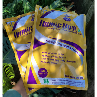 Phân bón rễ Humic Rich giải độc hữu cơ, hạ phèn, giúp cây ra rễ đẻ nhánh gói 1kg