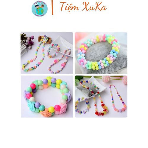 Hộp Đồ Chơi Xâu Vòng Hạt Cườm Dễ Thương Cho Bé Yêu Thoả Sức Sáng Tạo