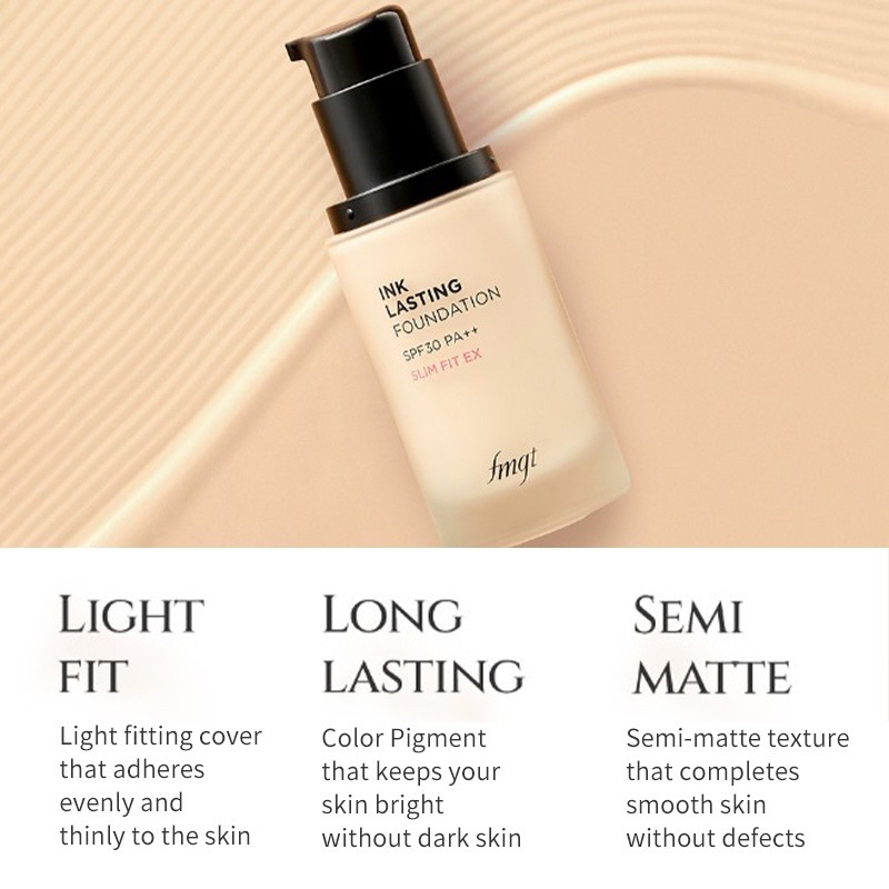 Kem nền lâu trôi The Face Shop Ink Lasting Foundation Slim Fit Ex SPF30 PA++