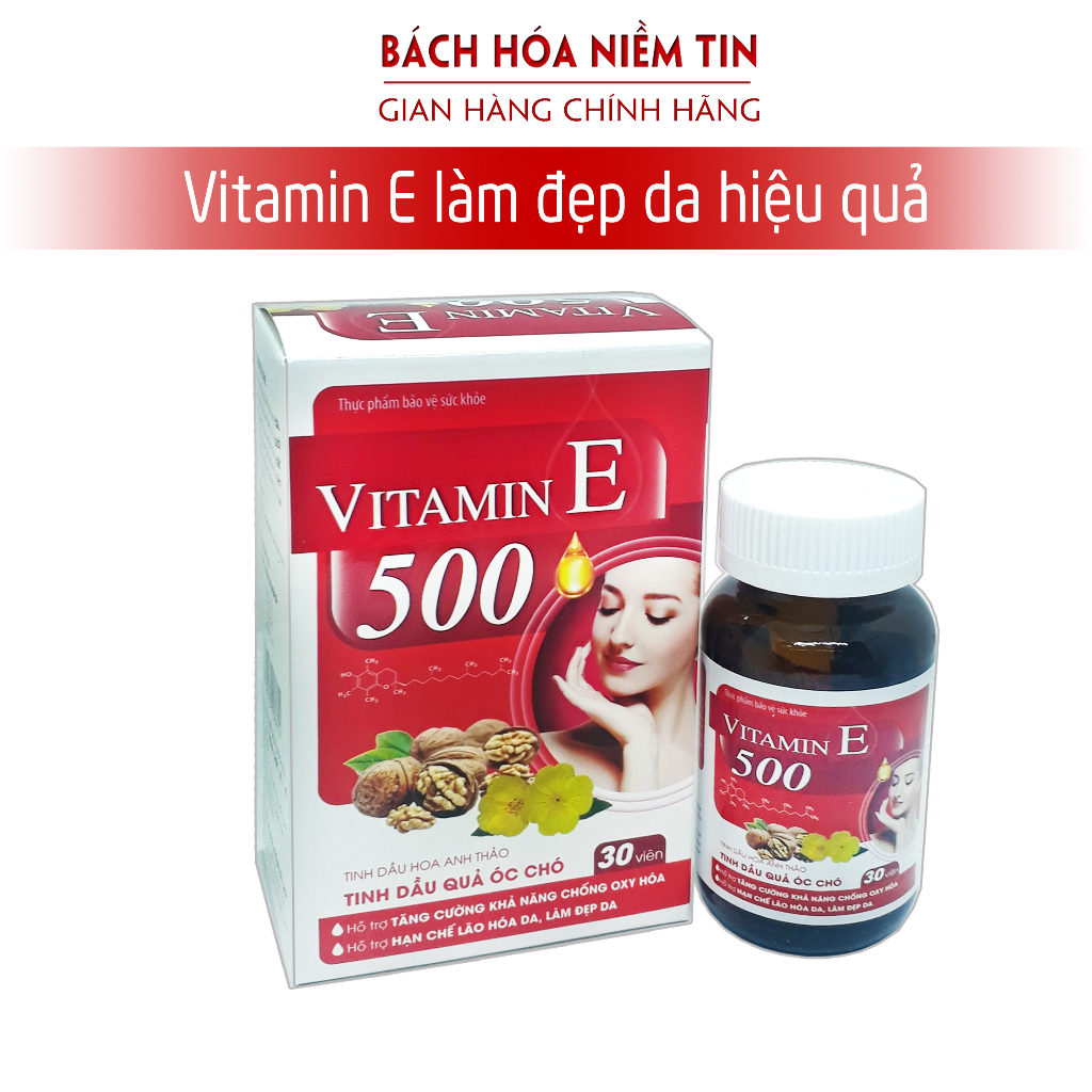 Hỗ trợ hạn chế lão hóa da, làm đẹp da NaturylGold E Plus 4000 hộp 2