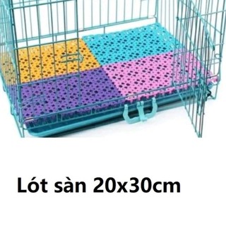 Miếng nhựa lót chuồng-Tấm nhựa lót chuồng chó mèo 20×30