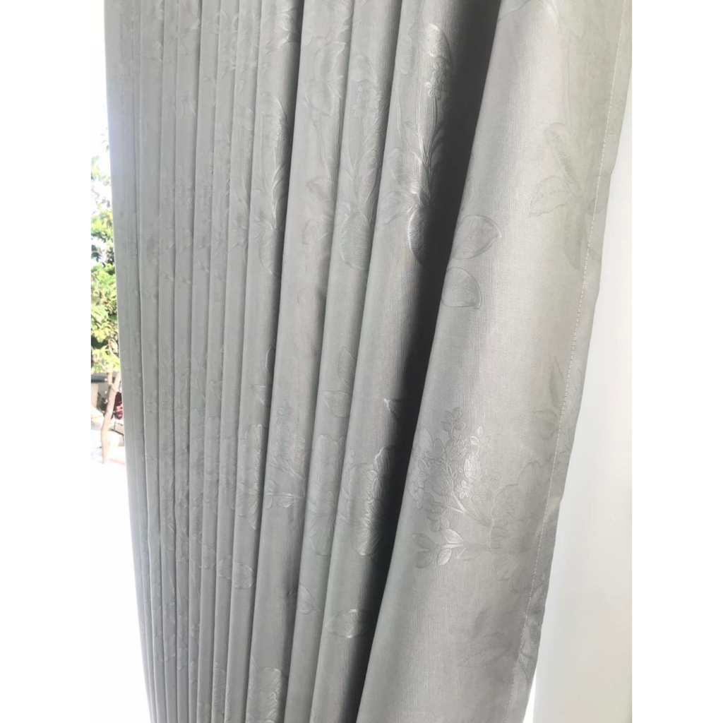 Vải Rèm Gấm Họa Tiết Hoa Cản Sáng 85% Đến 95% - Khổ Vải 2,8M , Khách Mua Về Tự May