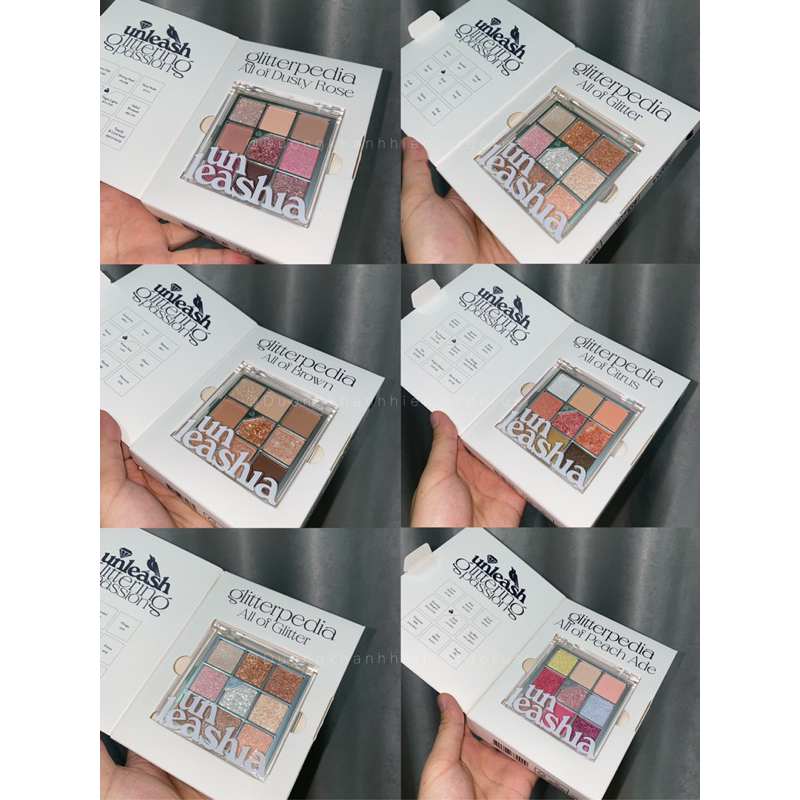 Bảng phấn mắt Unleashia Glitterpedia 9 ô