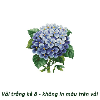 Tranh thêu chữ thập không in màu trên vải HC078 (17 x 17 cm)