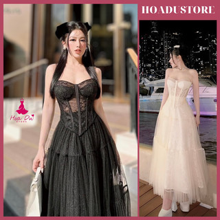 Princess Set Áo Ren Corset Phối Chân Váy Maxi Công Chúa Cho Nàng Đi Tiệc