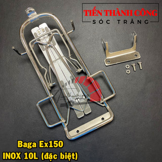 Baga inox 10ly gắn cho dòng xe exciter 150/baga ex150 inox 10ly