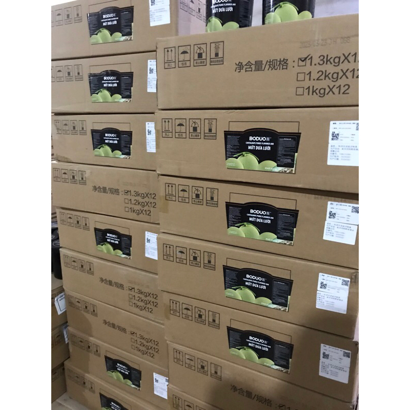 Mứt dưa lưới Boduo hộp 1,3kg