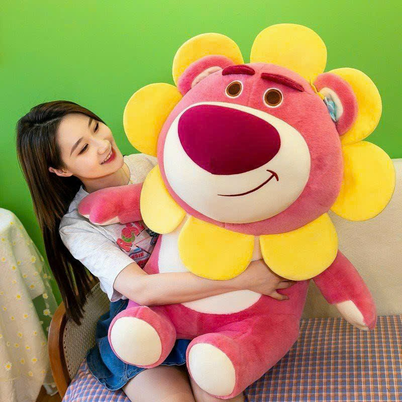Gấu Bông Lotso Huggin Bear Gấu Dâu Mặt Hoa Cao Cấp Gấu Bông Unishop