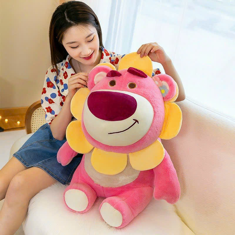 Gấu Bông Lotso Huggin Bear Gấu Dâu Mặt Hoa Cao Cấp Gấu Bông Unishop
