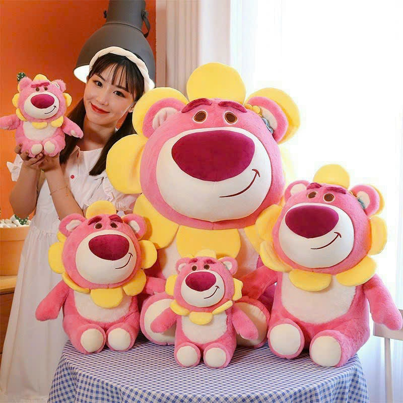 Gấu Bông Lotso Huggin Bear Gấu Dâu Mặt Hoa Cao Cấp Gấu Bông Unishop