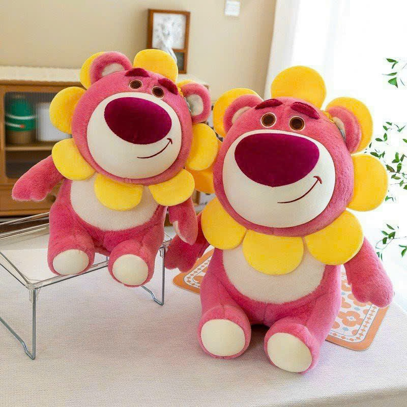 Gấu Bông Lotso Huggin Bear Gấu Dâu Mặt Hoa Cao Cấp Gấu Bông Unishop