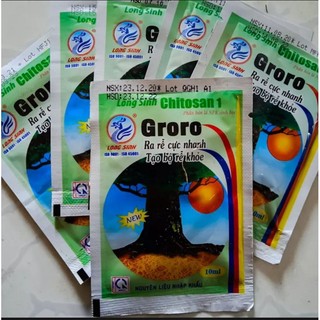 10 gói phân bón dưỡng rễ Groro kích rễ cực mạnh