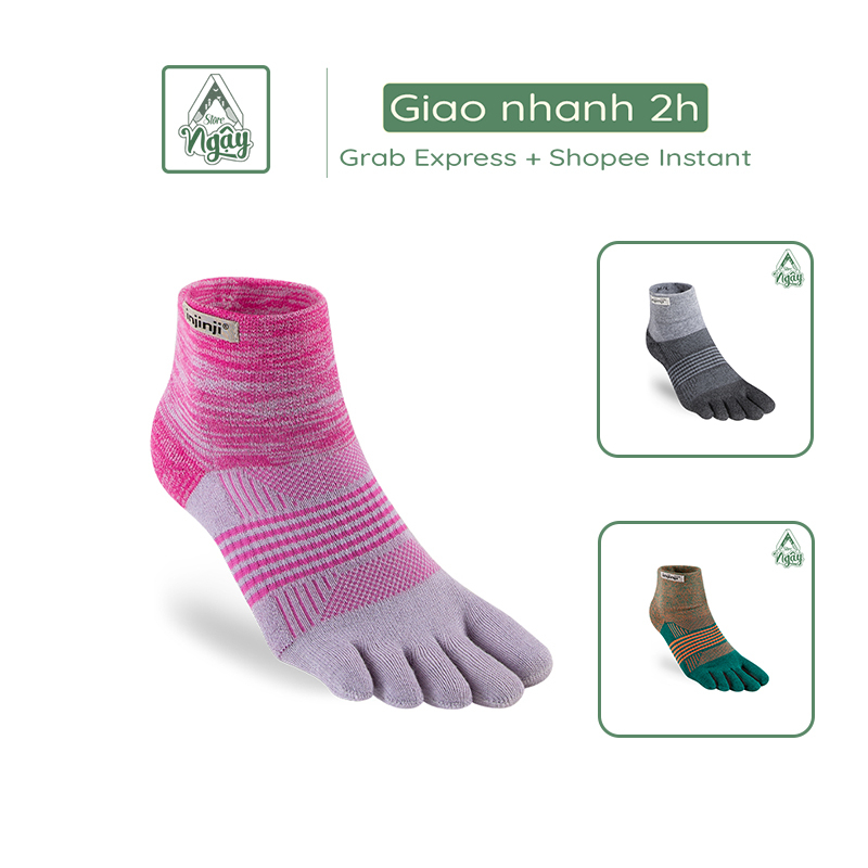 TẤT CHẠY TRAIL NJINJI WOMEN TRAIL MIDWEIGHT MINI CREW - PHIÊN BẢN DÀNH CHO NỮ