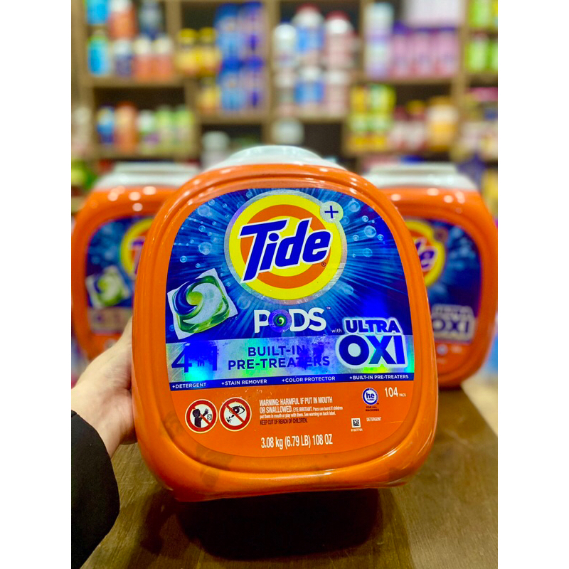 VIÊN GIẶT XẢ TIDE PODS ULTRA OXI 4in1