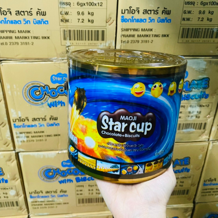 [20 cái] Bánh quy viên kem soccola star cup Thái Lan thơm ngon béo ngậy | Ăn vặt Jamay Food