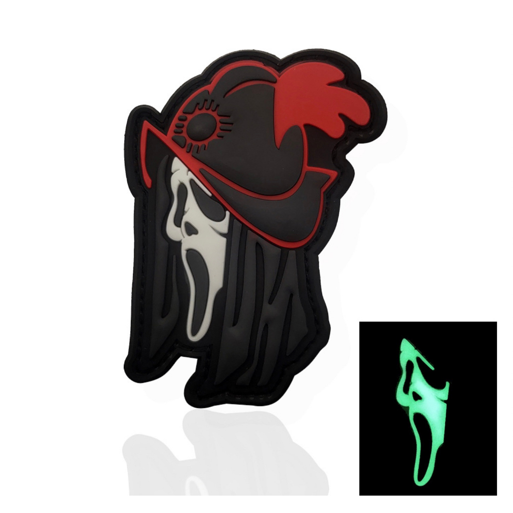 Patch_velcro mặt nạ ma phản quảng PVC_dán quần áo_ba lô_túi xách